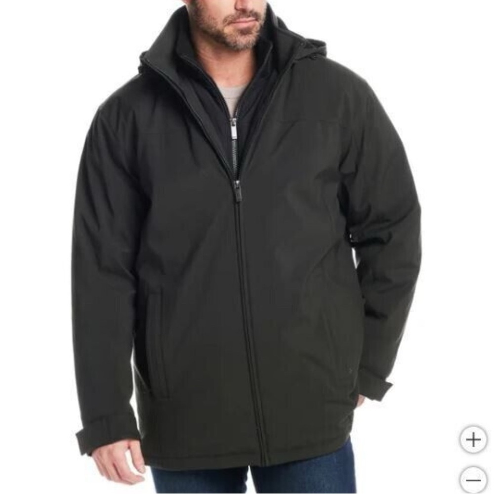 Weatherproof Men's Black Windproof Performance Jacket